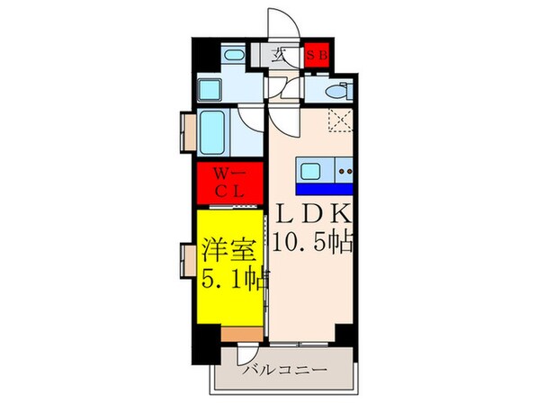 スプランディッド江坂Ⅲの物件間取画像